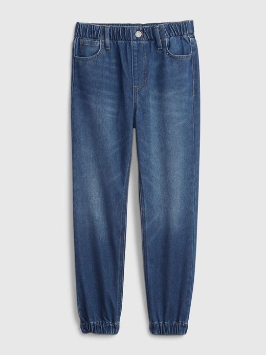 Image for Kids Mid Rise Denim Joggers from Gap