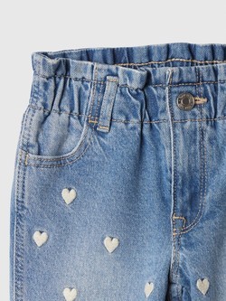 GAP Jeans hlače za malčice Modra - V-Ao Emb Mom:Medmwash 3