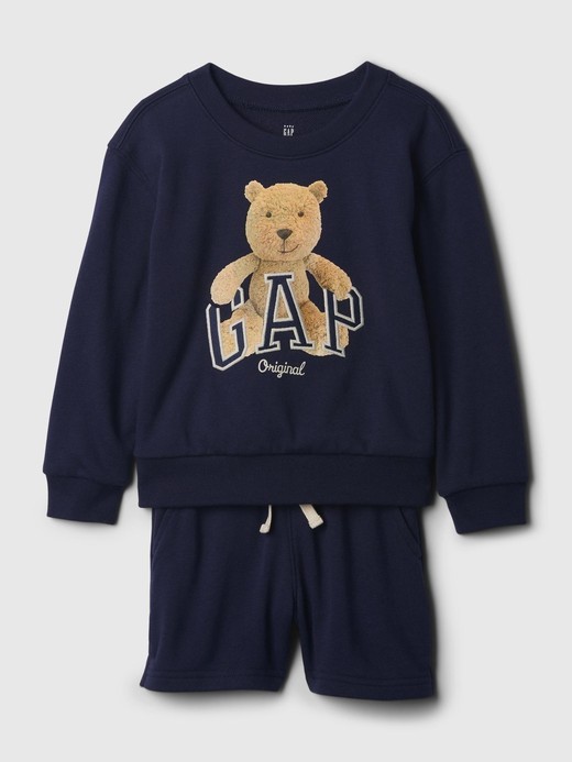 Image for Toddler Brannan Bear Arch Logo Sweat Set from Gap
