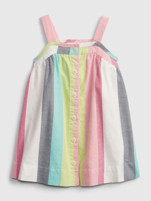 Image for Baby Stripe Button Dress from Gap