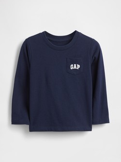 Gap logo majica z dolgimi rokavi za malčke