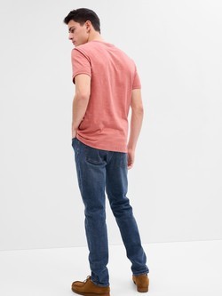 GAP Moške Slim Taper jeans hlače Modra - Medium Indigo 2