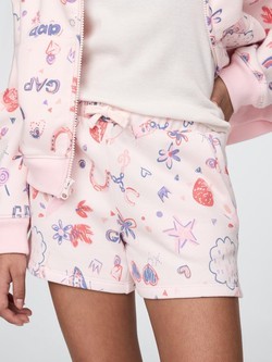GAP Gap logo kratke hlače za deklice Roza - Doodle Print 4