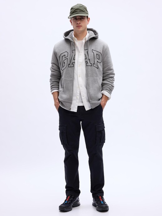 Image for Gap Logo Sherpa-Lined Zip Hoodie from Gap