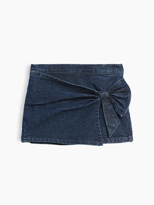 Image for Baby & Toddler Denim Bow Skort from Gap