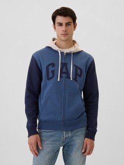 Gap logo moški pulover s kapuco
