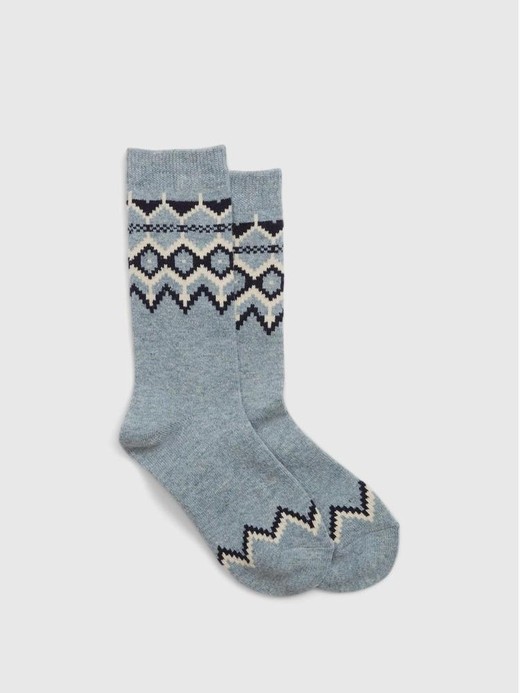 Image for Fair Isle Crew Socks from Gap