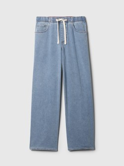 GAP Ženske baggy jeans hlače Modra - Light Indigo 7