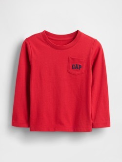 Gap logo majica z dolgimi rokavi za malčke