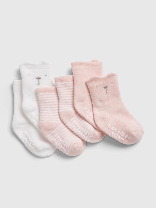 Image for Baby 100% Organic Cotton First Favorite Socks (3-Pack) from Gap