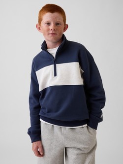 Kids VintageSoft Quarter-Zip Pullover Colorblock