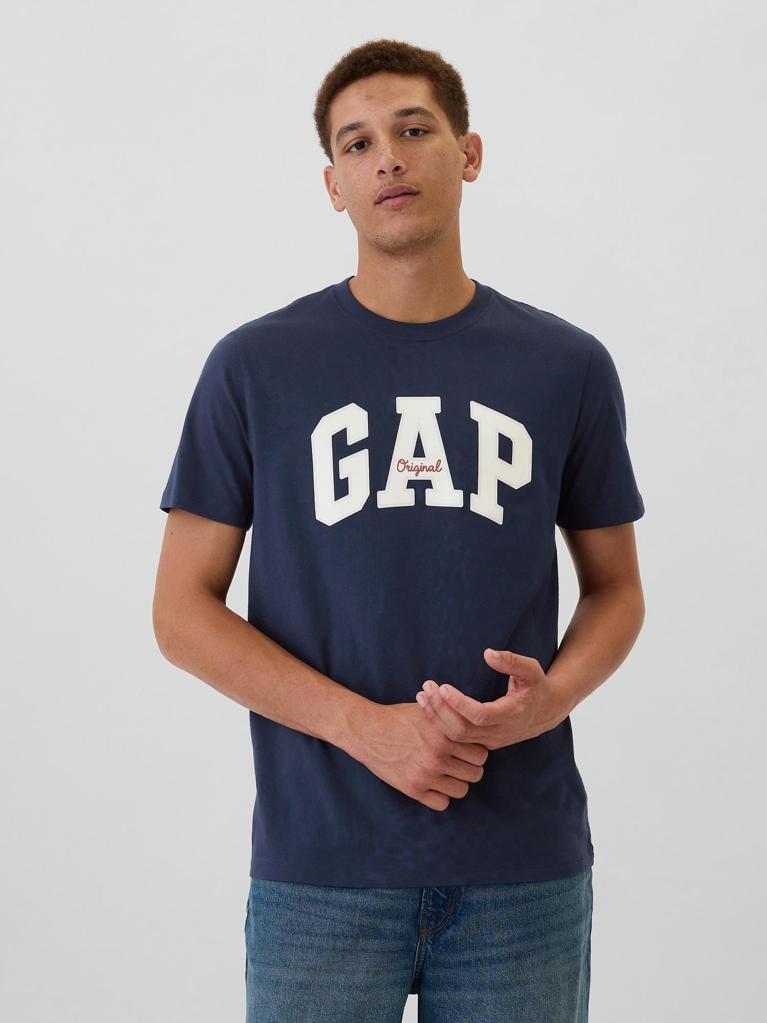 GAP Everyday Soft Gap Logo T-Shirt Blue 