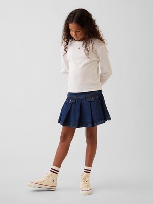 Mini denim plisirano krilo za deklice