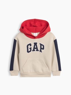 Gap logo pulover s kapuco in barvnimi bloki za malčke