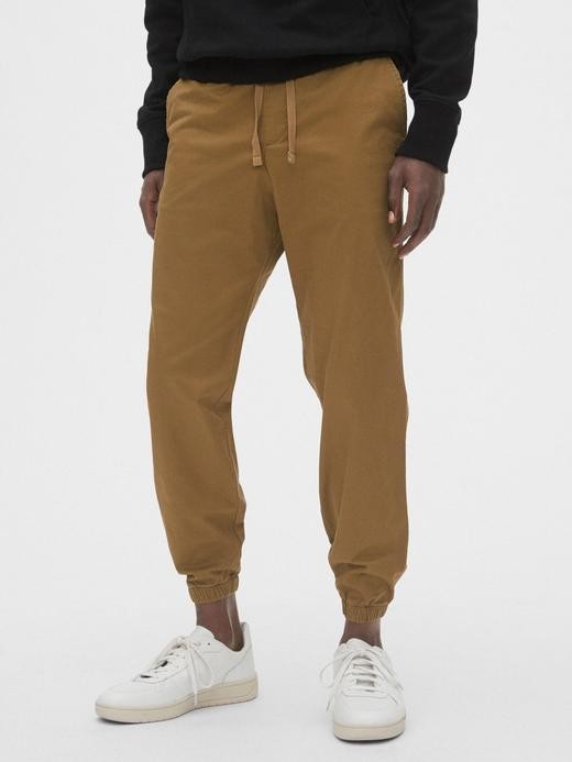 Image for Slim Canvas Joggers with Gapflex from Gap