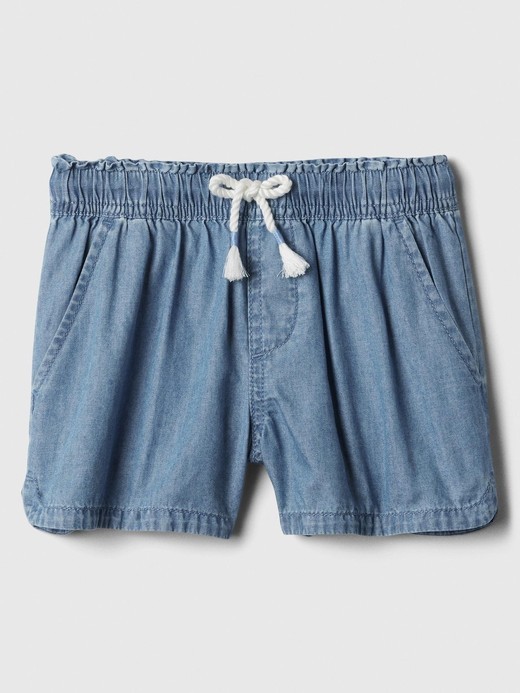Image for Kids Chambray Pull-On Shorts with Washwell from Gap