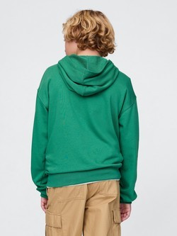 GAP Gap logo pulover s kapuco za dečke Zelena - Irish Clover 3