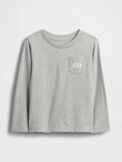 Gap logo majica z dolgimi rokavi za malčke