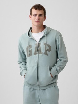 Relaxed Gap Logo French Terry Zip Hoodie