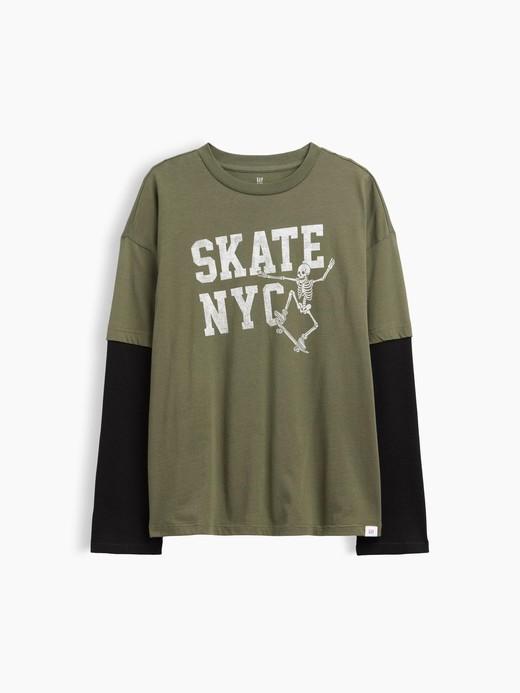 Image for Kids Relaxed Graphic T-Shirt from Gap