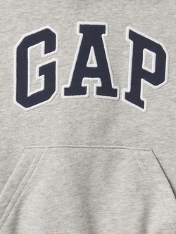 GAP babyGap Relaxed Logo Hoodie Light Heather Gray 3