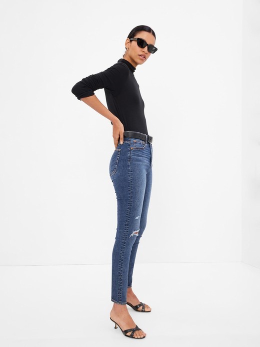 Image for High Rise True Skinny Jeans with Washwell from Gap