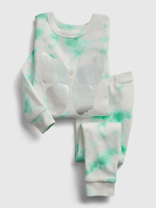 Image for babyGap Butterfly Tie-Dye PJ Set from Gap