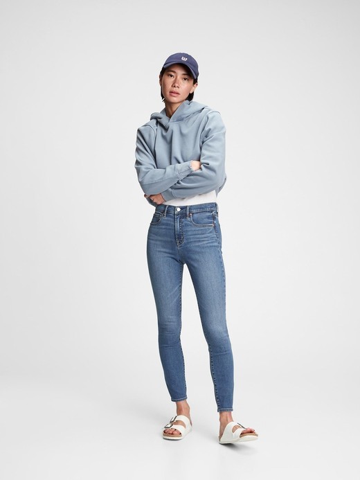 Slika za Ženske skinny jeans hlače z visokim pasom od Gap