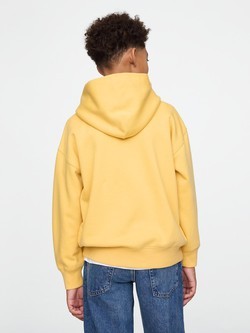 GAP Unisex pulover s kapuco za otroke Rumena - French Almond 3