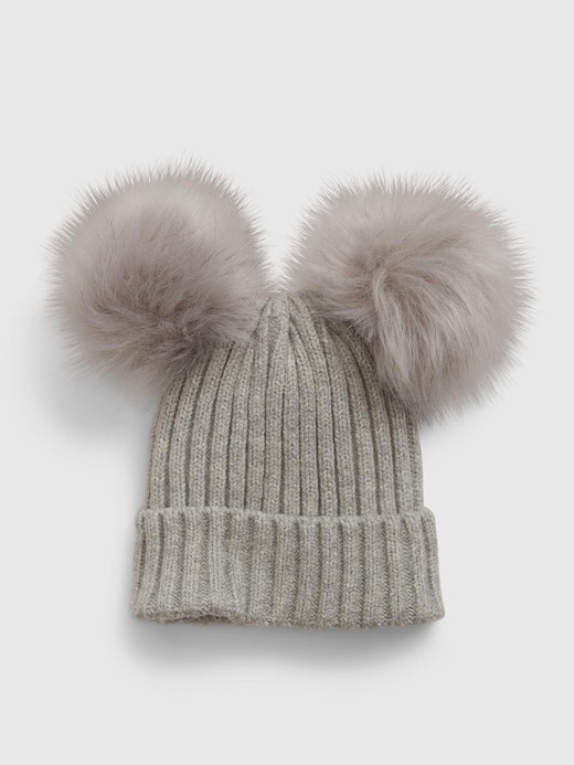 Image for Toddler CashSoft Double-Pom Beanie from Gap
