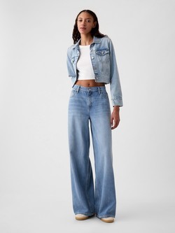 Ženske UltraSoft baggy jeans hlače