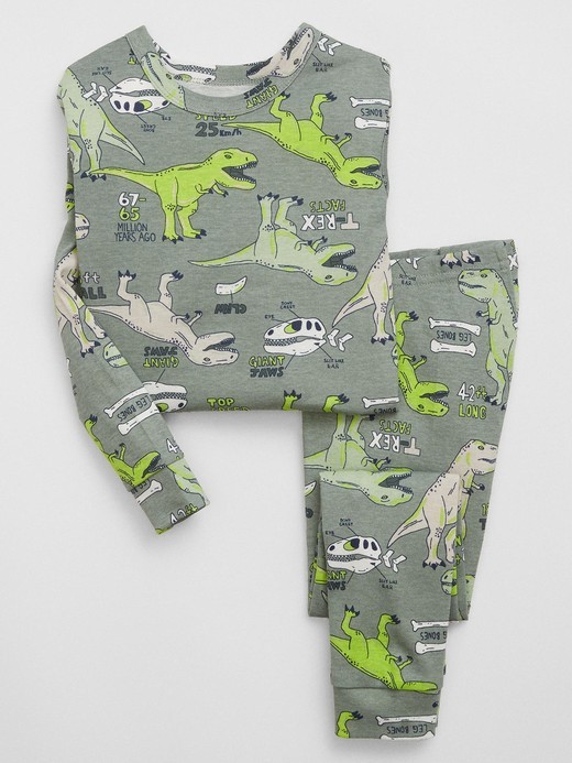 Image for babyGap 100% Organic Cotton Dino PJ Set from Gap