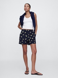 Mid Rise Downtown Khaki Shorts