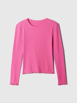 Ribbed Cotton T-Shirt