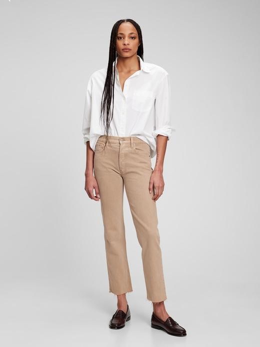 Image for High Rise Cheeky Straight Jeans with Washwell from Gap