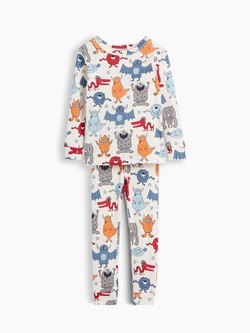 Baby & Toddler Organic Brushed Cotton Monsters PJ Set