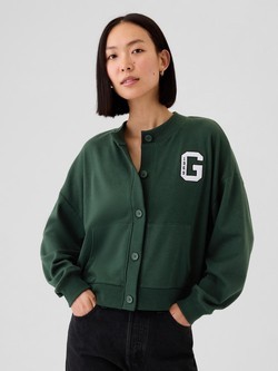 Vintage Soft Oversized Varsity Cardigan