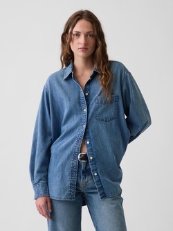 Ženska oversized denim srajca