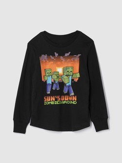 GapKids | Minecraft majica z dolgimi rokavi za dečke