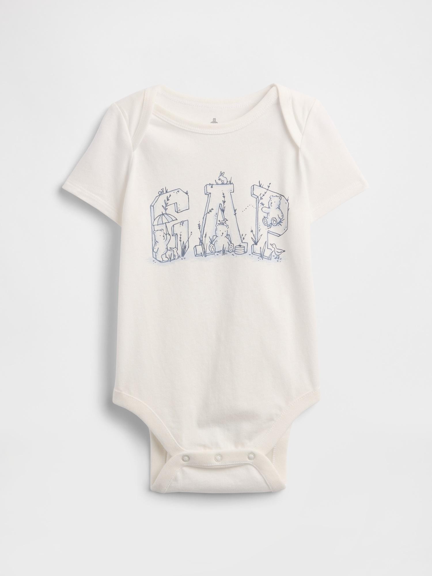 GAP Baby Gap Logo Bodysuit Blue 