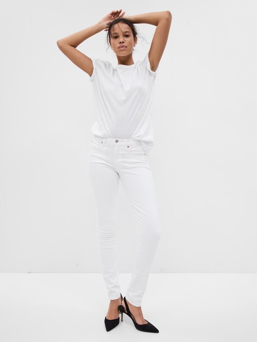 Image for Mid Rise True Skinny Jeans from Gap
