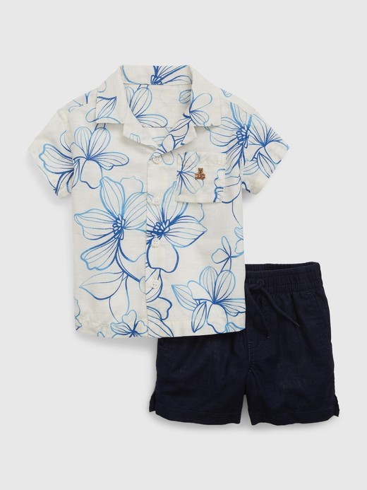 Baby boy floral sales outfit