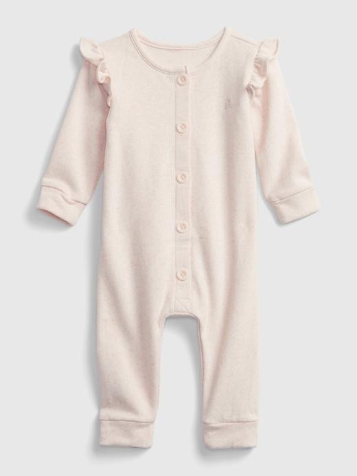 Image for Baby Fleece Ruffle One-Piece from Gap