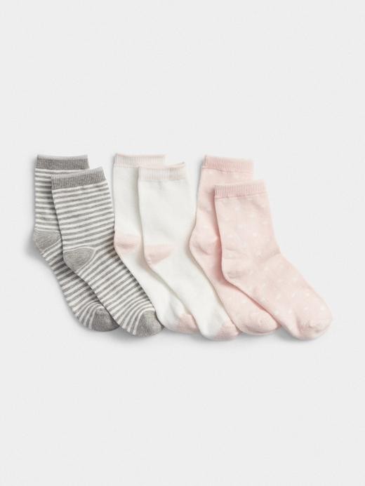 Image for Print Crew Socks (3-Pairs) from Gap