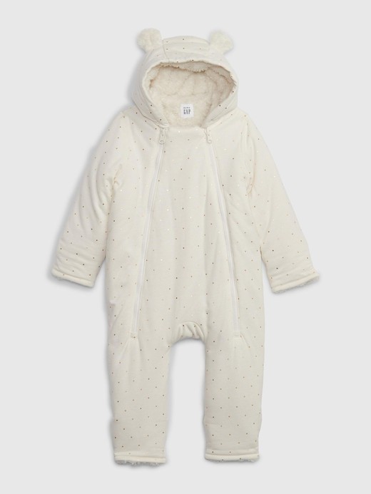Image for Baby Sherpa Hoodie One-Piece from Gap
