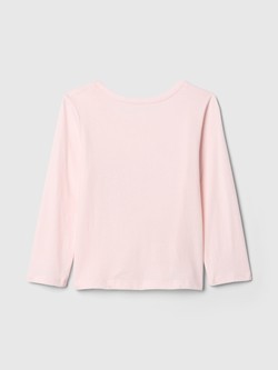 GAP Majica z dolgimi rokavi za malčice Roza - Cherry Blossom 2