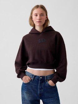 Vintage Soft Arch Logo Cropped Hoodie