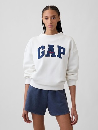 Gap logo ženski pulover s povišanim ovratnikom