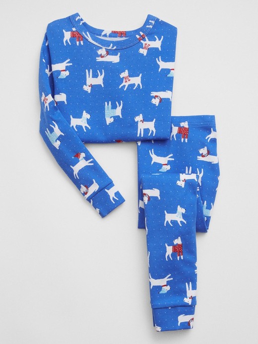 Image for babyGap 100% Organic Cotton Winter Dog PJ Set from Gap