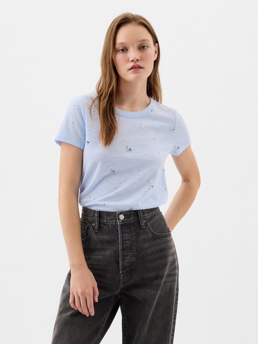 Image for ForeverSoft Crewneck T-Shirt from Gap